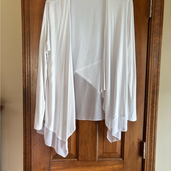 New York & Company Sweaters - Elegant White Open Front Cardigan